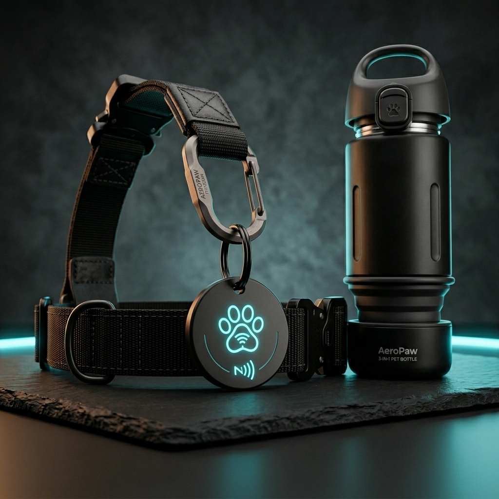 AeroPaw Smart NFC Tag with Blueprint Canteen